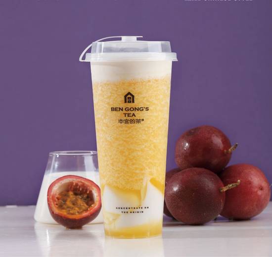 Passion fruit cheese Slush / 百⾹果芝⼠